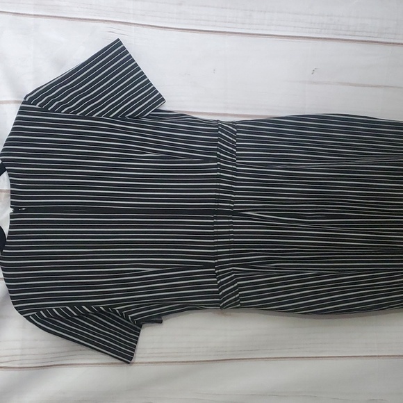 Banana Republic Striped Button Dress Size 10 - Picture 4 of 8